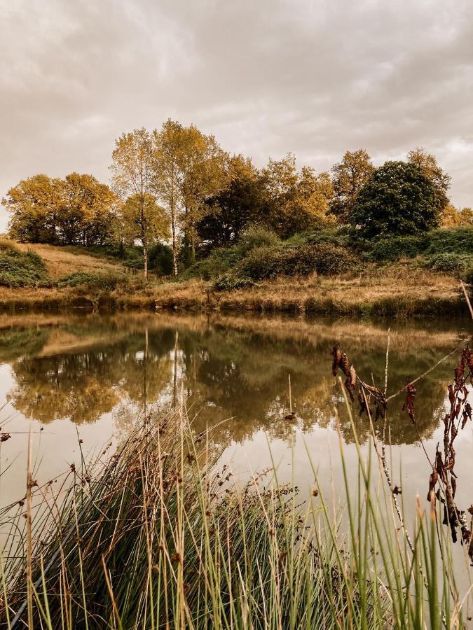 La Ferme Du Pont De Maumy, Cabane Au Bord De L'Etang Et Bain Nordique Busserolles Kültér fotó